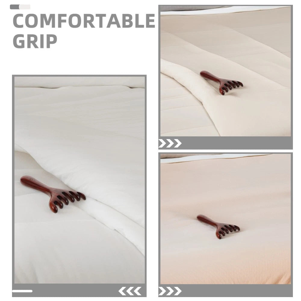 2 Pcs Meridian Dredging Rake Scalp Scratcher Tool Foot Massager Comb