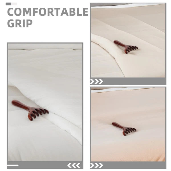 2 Pcs Meridian Dredging Rake Scalp Scratcher Tool Foot Massager Comb