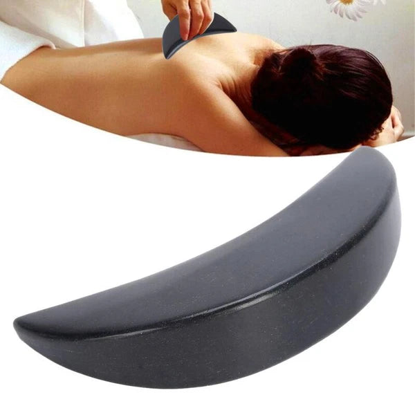 Therapeutic Basalt Gua Sha Stone for Hot Cold Back Massage - SPA Therapy