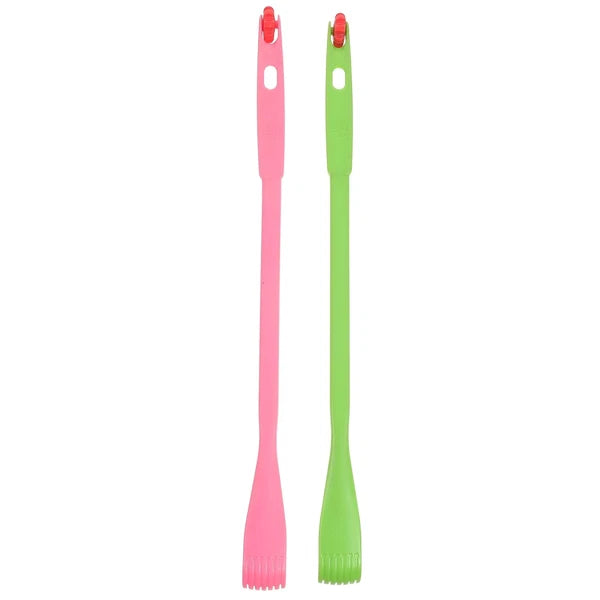 2 Pcs Itch Rake Massager Telescopic Back Scratcher Hand Travel Tools