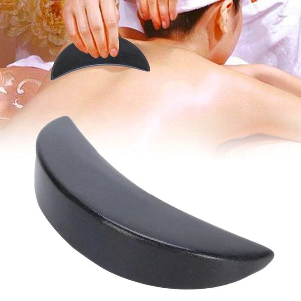 Therapeutic Basalt Gua Sha Stone for Hot Cold Back Massage - SPA Therapy