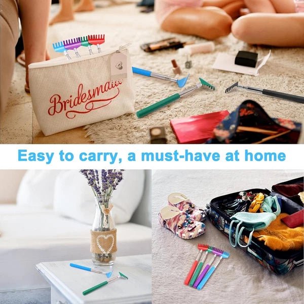 6 Pack Back Scratcher Gifts for Men Women, Stocking Stuffers White Elephant G...