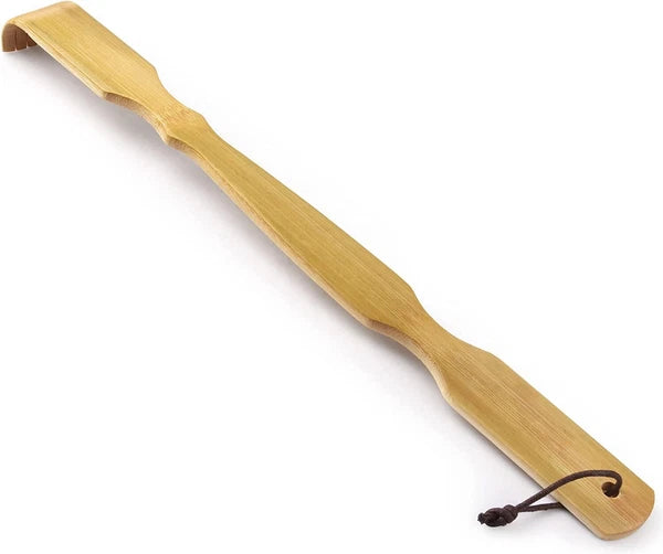 Back Scratcher 100% Natural Bamboo Curved Long Handle 1PC Wooden Back Sturdy 17"