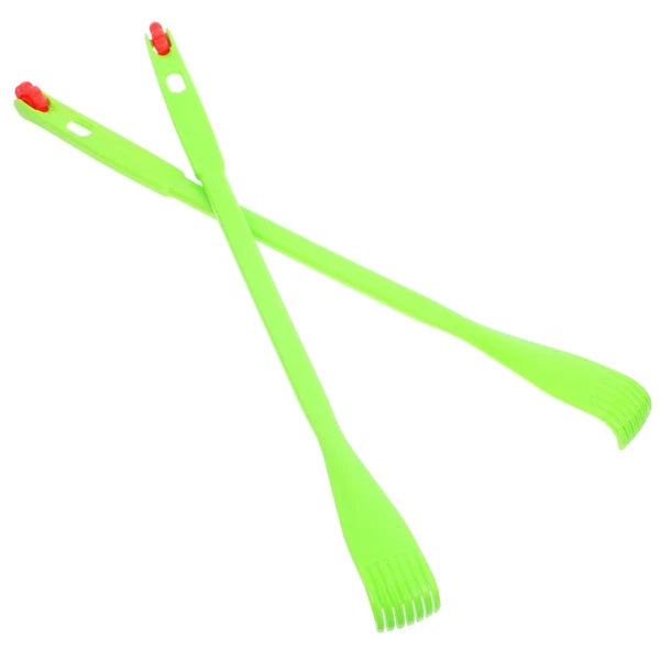 2 Pcs Itch Rake Massager Man Telescopic Back Scratcher Hand Long Tools