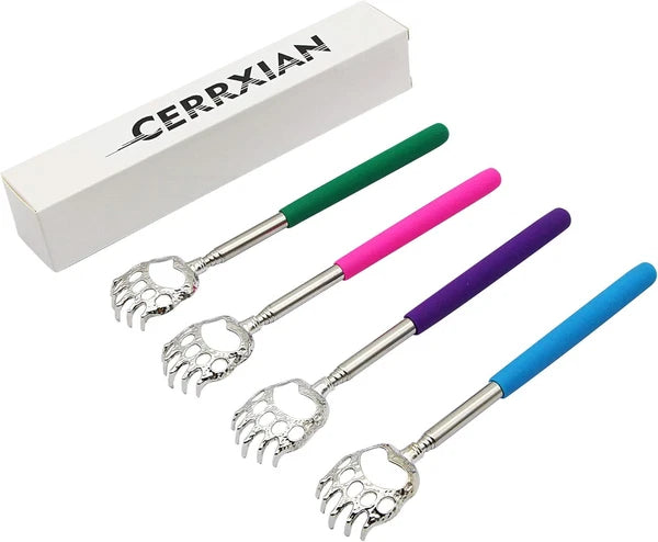 4 Pack Bear Claw Manual Back Massager Portable Stainless Steel Scratchers