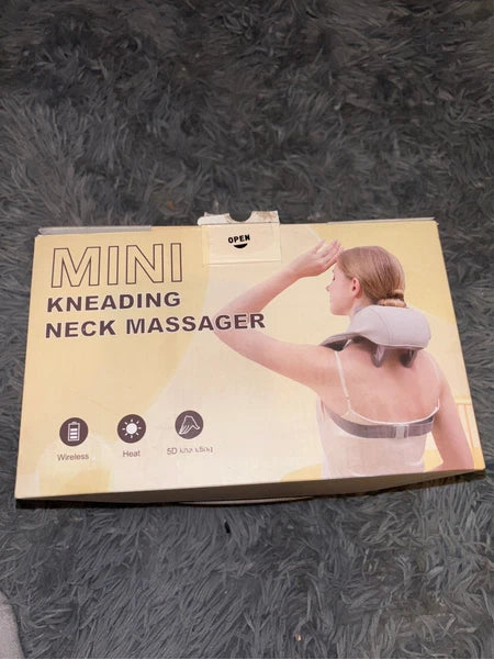 SORELAX Mini Shiatsu Neck Massager, Shoulder Massager with Heat for Pain Relier