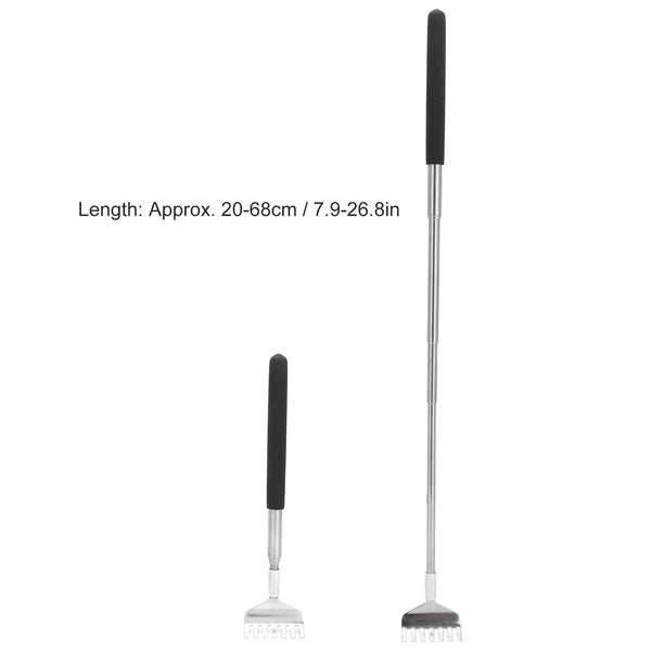 2Pcs Retractable Back Scratcher Portable Stainless Steel Scratching Tool 20‑6 DC