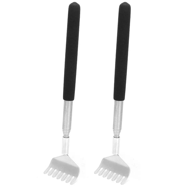 2Pcs Retractable Back Scratcher Portable Stainless Steel Scratching Tool 20‑6 DC