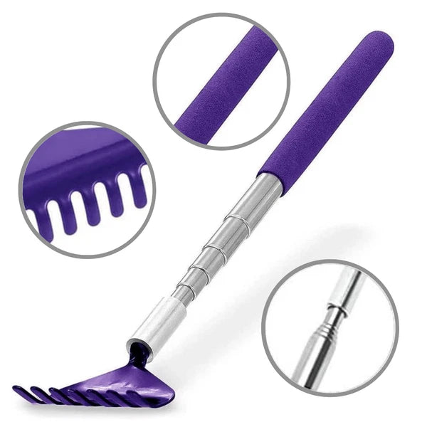 BACK SCRATCHER EXTENDABLE METAL EXTENDING MASSAGER PORTABLE TELESCOPIC