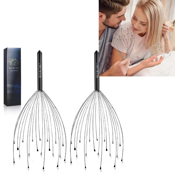 2pack Scalp Massager, Head Massager Scratcher Tingler with 20 Fingers, Hair Sc