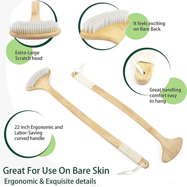 Comfort Grip 22-Inch Bamboo Back Scratcher - Ideal Gift for Seniors & Loved Ones