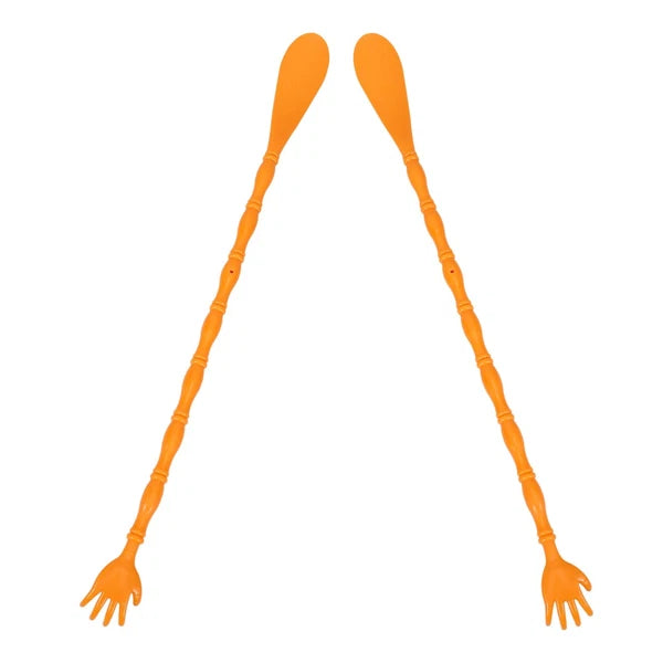 2 Pcs Itchy Claw Shoe Horn Back Scratcher and Tool Body Massager