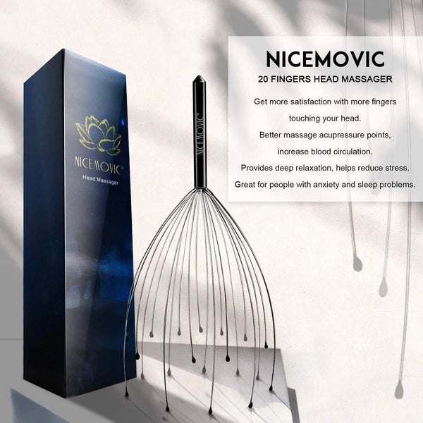 2pack Scalp Massager, Head Massager Scratcher Tingler with 20 Fingers, Hair Sc