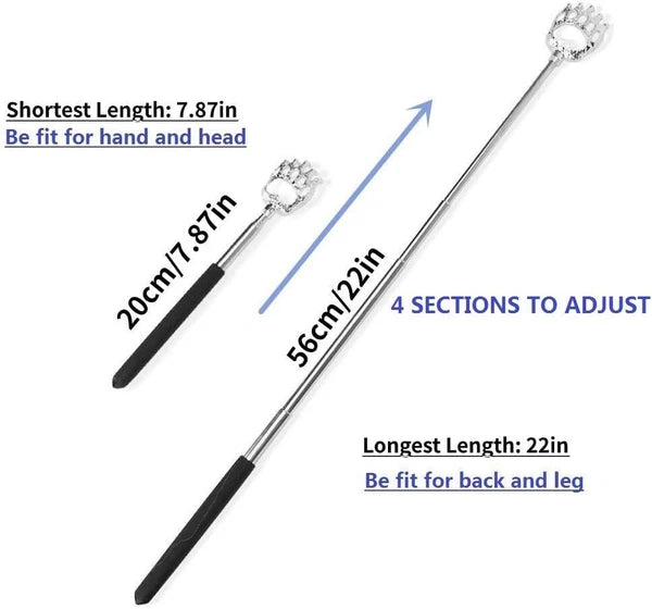 2PCS Back Scratchers, Bear Claw Scratcher Extendable Metal Retractable...