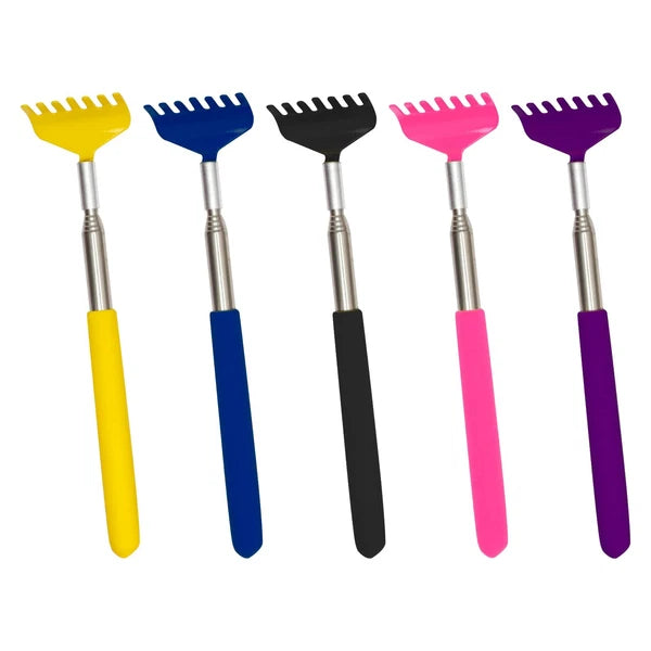 5 Pack Portable Extendable Back Scratcher, Stainless Steel Retractable Telesc...