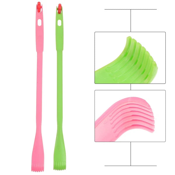 2 Pcs Itch Rake Massager Man Telescopic Back Scratcher Hand Tools