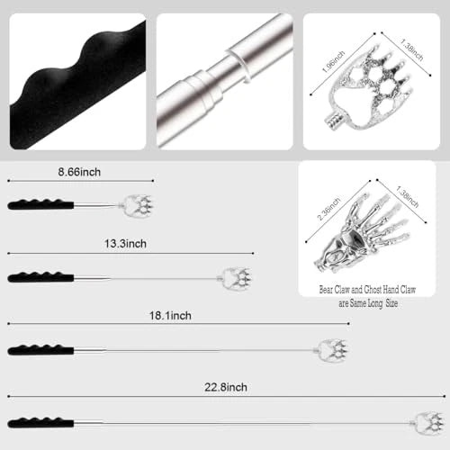 Back Scratcher 3 Pack Different Design Stainless Telescopic Back scratchers