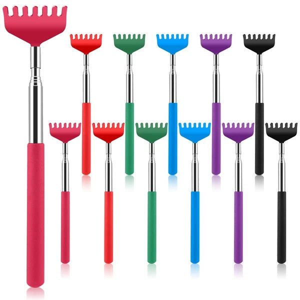 NICEMOVIC 12 Pack Extendable Back Scratcher Bulk, Stocking Stuffers White Ele...