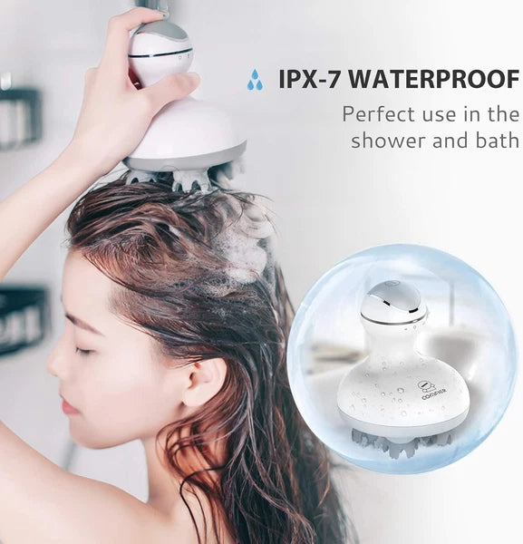 Electric Cordless Hair Scalp Massager with Kneading 84 Massage Nodes, Handheld P