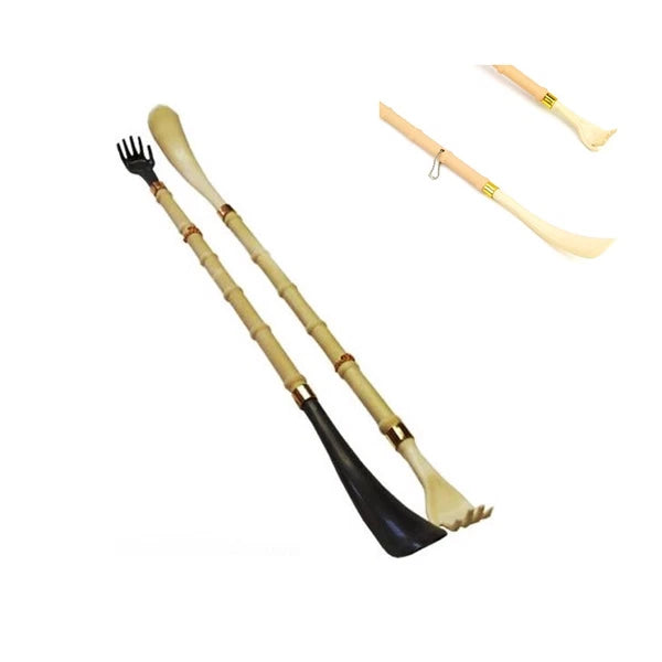 2 New Long 20" Shoehorn Back Scratcher Shoe Horn Massager Gift