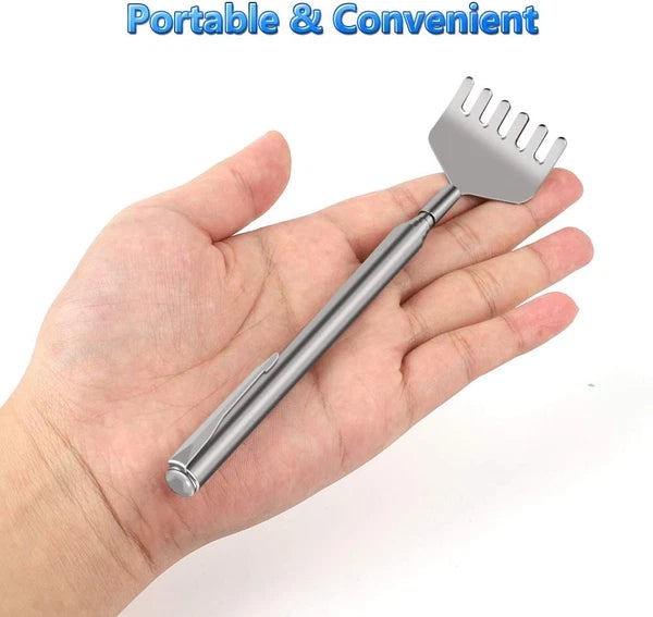 Extendable Back Scratcher for Men -  3 Pack Portable Telescopic Metal Back Scrat