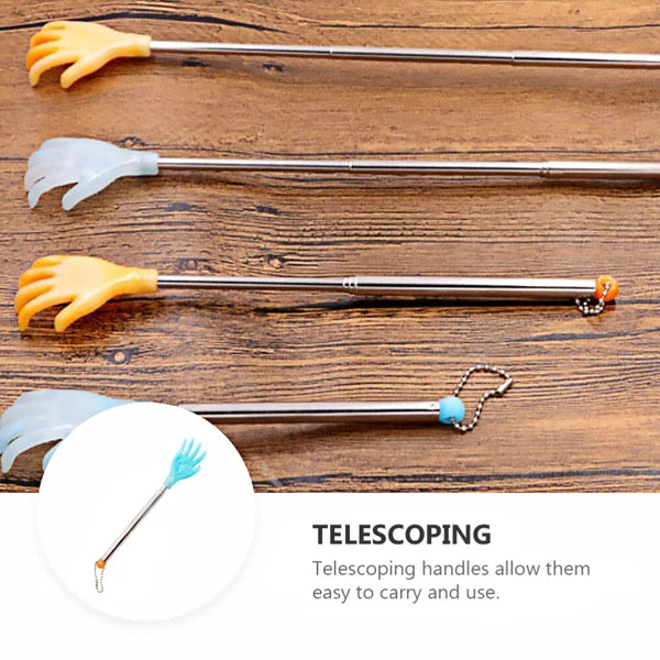 3 Pcs Back Grabber Elderly Scratcher Tool Extendable Massaging Tools