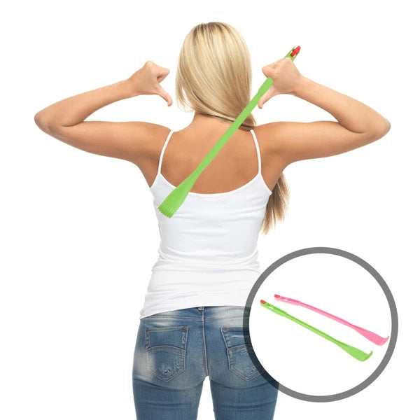 2 Pcs Itch Rake Massager Man Telescopic Back Scratcher Hand Long Tools