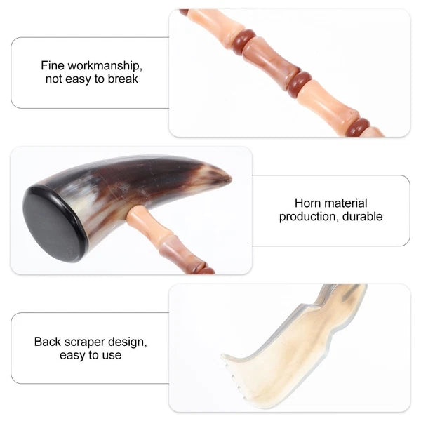 Itchy Horns Back and Neck Massager Ox Massaging Hammer Household Scratcher