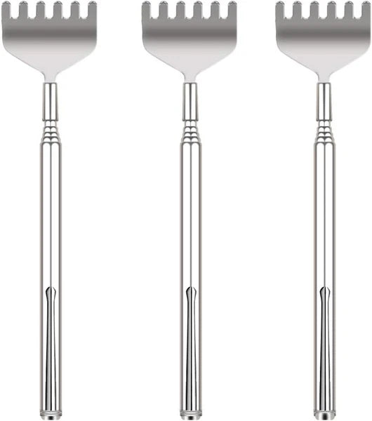 Extendable Back Scratcher for Men -  3 Pack Portable Telescopic Metal Back Scrat