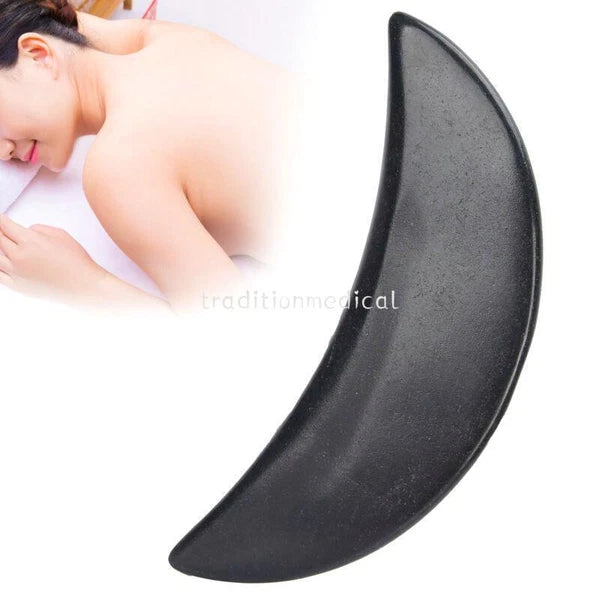 Therapeutic Basalt Gua Sha Stone for Hot Cold Back Massage - SPA Therapy