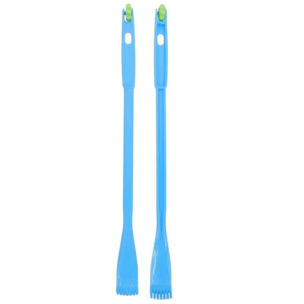 2 Pcs Itch Rake Massager Man Travel Telescopic Back Scratcher Hand