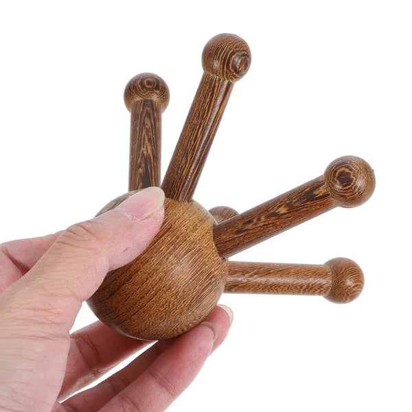 2 Pcs Massage Tools Man Back Scratcher Extendable Bamboo Scalp Massager