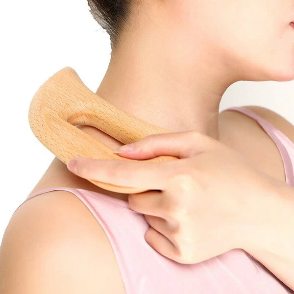 Gua Sha Tool Wooden Scraping Board Massage Slimming Guasha Scraper Therapy Set