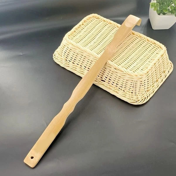 BZG 2 Pack Back Scratcher for Men and Women Wooden Bamboo 16.5 inch YELLOW01