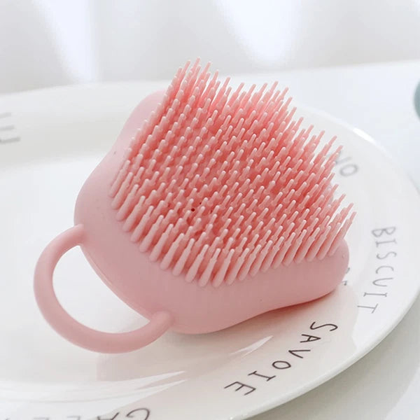 3 Count Silicone Shampoo Brush Child Baby Scalp Scratcher Massager Comb