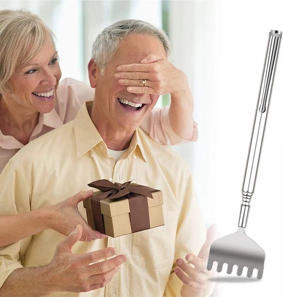 Extendable Back Scratcher for Men -  3 Pack Portable Telescopic Metal Back Scrat