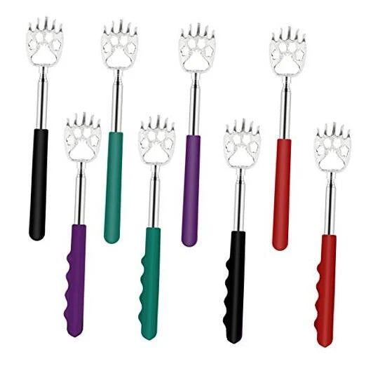 8 Pack Back Scratcher for Adults Extendable - 8 Count (Pack of 1) Multicolor