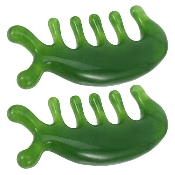 2 Pcs Scalp Massage Comb Hair Care Masssage Head Scratcher Massager